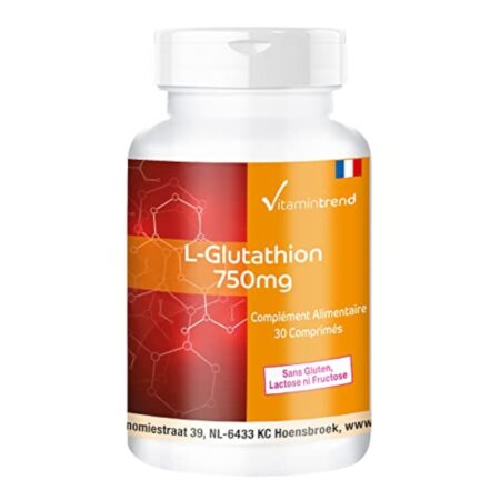 L-Glutathion 750mg - Forme réduite - Végan - Hautement dosé - 30 comprimés | Vitamintrend®