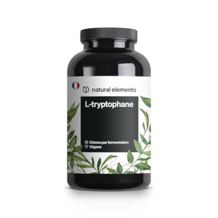 L-Tryptophane 500mg par Capsule – 240 Capsules (8 mois d'approvisionnement) – Supplément pour Améliorer la Qualité de Sommeil – Complément Tryptophan Relaxant Anti-Stress – 100% Végétalien