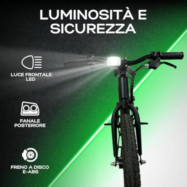 LEXGO EFUN 20 Limited Edition Electric Bike - Autonomie de 20km et Vitesse jusqu'à 15 km/h - Moteur sans balais de 180W avec Freins à Disque et Roues de 16 Pouces – Image 4