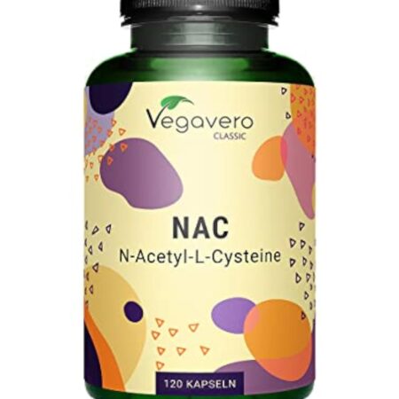 NAC N-Acetyl-Cysteine 600mg | Forme Pure : Haute Biodisponibilité | Sans Additifs | Antioxydant Puissant | 120 Gélules | VEGAN | Vegavero®