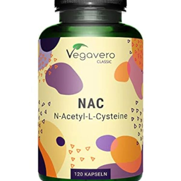 NAC N-Acetyl-Cysteine 600mg | Forme Pure : Haute Biodisponibilité | Sans Additifs | Antioxydant Puissant | 120 Gélules | VEGAN | Vegavero®