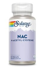 Solaray NAC N-Acetyl-Cysteine 600mg | Antioxydant, système respiratoire | 60 vegcaps