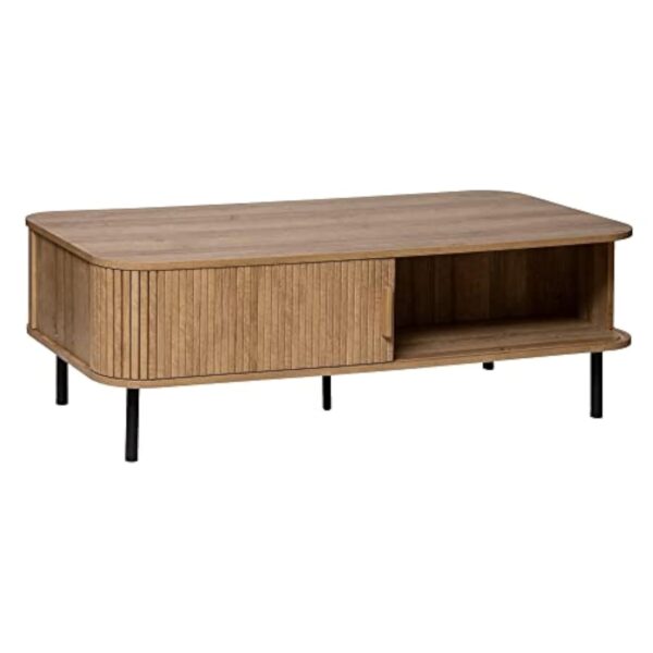 Table Basse 2 Portes Colva - Naturel - Bois - Atmosphera créateur d'intérieur