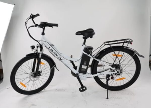 VARUN Vélo Électrique, Velo Electrique Adulte 26 Pouces, Moteur 250W, Batterie Amovible 48V, Autonomie De 80KM, Urban E-Bike avec Pédalage Assisté, 7 Vitesses pour Adulte Homme Femme – Image 9