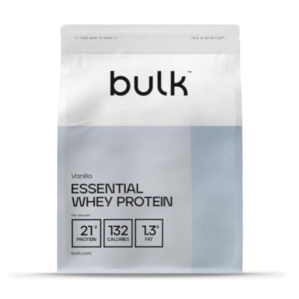 Bulk Protéines De Lactosérum Essentielles, Protéine Whey en Poudre, Vanille, 2,5kg