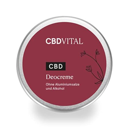 CBD Deocreme Déodorant sans aluminium 100 mg Cannabidiol (CBD) avec ingrédients 100% naturels Produit cosmétique naturel bio avec calendula Parfum doux d'agrumes