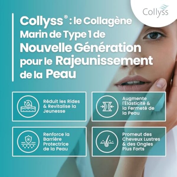 COLLAGÈNE MARIN BREVETÉ 2000mg - Type 1&2 Collyss® & Cartidyss® - 180 comprimés - Collagène marin avec acide hyaluronique - avec vitamine C - Formule efficace - Qualité supérieure - Vitastrong – Image 5