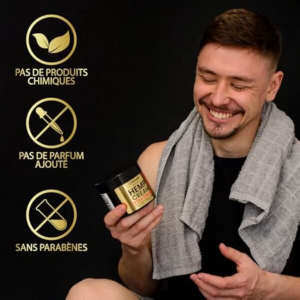 CRÈME DE CHANVRE EXTRA FORTE | Crème Naturelle De Qualité Supérieure Pour Les Articulations Et Les Muscles | Cou, Épaules, Coudes, Dos, Hanches, Genoux, Poignets, Mains, Pieds, Chevilles (300 ml) – Image 8