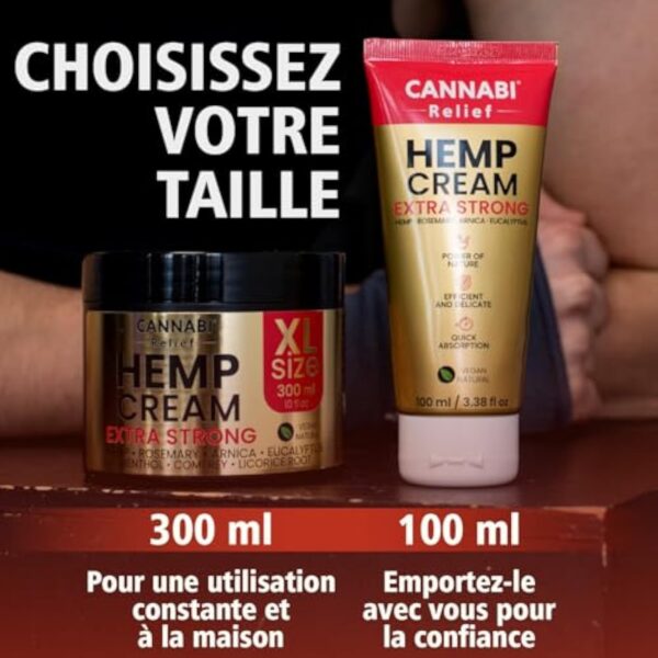 CRÈME DE CHANVRE EXTRA FORTE | Crème Naturelle De Qualité Supérieure Pour Les Articulations Et Les Muscles | Cou, Épaules, Coudes, Dos, Hanches, Genoux, Poignets, Mains, Pieds, Chevilles (300 ml) – Image 9