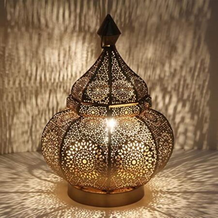 Casa Moro | Lampe de table orientale Gohar à l'aspect or antique hauteur 30 cm avec douille e14 | LN2090