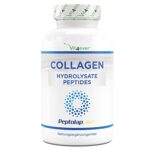Collagène - 240 gélules - 1500 mg par portion journalière - Premium : 100% collagène hydrolysat peptidique bovin de Peptolap Light - Hautement dosé