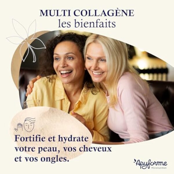 Collagène Breveté + Acide Hyaluronique - ÉLU PRODUIT DE L'ANNÉE 2023-3 Brevets et 16 Études Cliniques - 2 Mois de Cure - 60 Gél - Fabriqué en France par Apyforme – Image 4