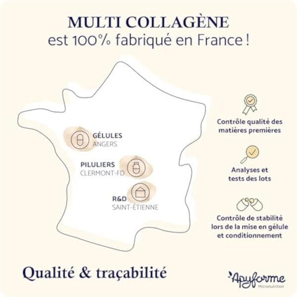 Collagène Breveté + Acide Hyaluronique - ÉLU PRODUIT DE L'ANNÉE 2023-3 Brevets et 16 Études Cliniques - 2 Mois de Cure - 60 Gél - Fabriqué en France par Apyforme – Image 7