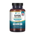 Collagène Marin avec Acide Hyaluronique 1100mg - 90 Capsules Boostées en Acide Hyaluronique, Vitamines C, E, B2, Biotine, Cuivre, Zinc et Iode | Fabriqué au Royaume-Uni par Prowise Healthcare