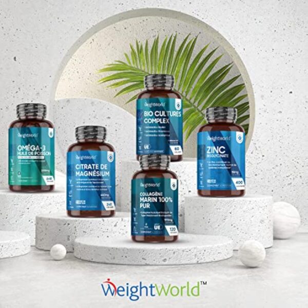 Collagène Marin Hydrolysé 100% Pur Type 1-1170mg 120 Gélules de Collagène Marin - Peptides de Collagène Hydrolysé NatiCol - Alternative Au Collagene Marin Poudre - Os, Articulations, Peau, Cheveux – Image 9