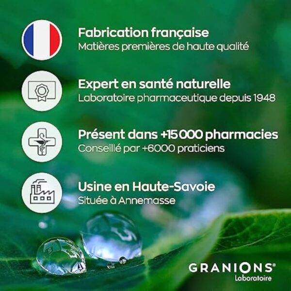 Collagene Marin type 1 et 2 - GRANIONS - Complement alimentaire Collagene Type 2 - Peptide de Collagene Hydrolysé 3000mg avec Manganèse + Cuivre - Collagene Marin | Made in France | 80 comprimés – Image 9