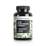 Collagene et Acide Hyaluronique – 180 gélules – enrichi en Vitamine C, Biotine, Zinc & Sélénium – 1000mg de Collagène – contrôlé en laboratoire, végane, hautement dosé