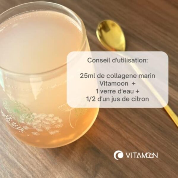 Collagène marin hydrolysé liquide 10000mg | Acide hyaluronique, biotine, silice, vitamine C, vitamine D3 | peau saine, cheveux, ongles, articulations, muscles | 500ml – Image 7