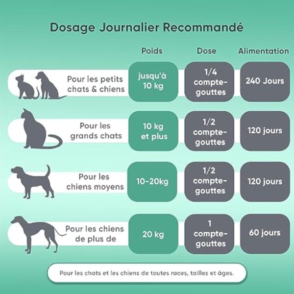 Huile de Graines de Chanvre Chien & Chat 60ml, Pressée à Froid, avec Oméga 3, 6, 9 - (Cannabis Sativa) - Source des Vitamines A, B, D - pour l'Anxiété & Le Stress - Fabriqué en UE – Image 8