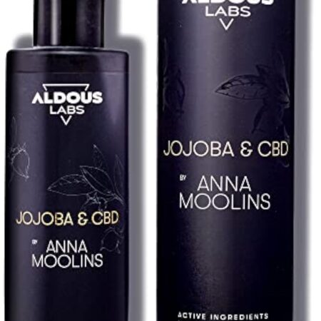 Huile de Jojoba 100% Pure Enrichie en CBD | Pressée à Froid - Vegan | Formule Avancée | Cheveux, Visage, Corps, Ongles, Ongles, Sourcils, Barbe | 100ml | Idée Cadeau Original