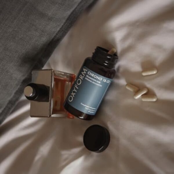 L-Tryptophane + Sérotonine I Laboratoires Oxyform I Anti Stress Puissant I Complément Naturel Safran, Passiflore - Améliore le Sommeil - Fatigue Mentale I 60 cp végan - Cure 1 Mois I Chrono 18-22 – Image 3