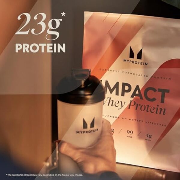 Poudre Myprotein Impact Whey Protein - Protéine Chocolat Brownie - 1kg - 40 Portions - Poudre de Whey riche en Protéines pour la Prise de Masse & Récupération – Image 4