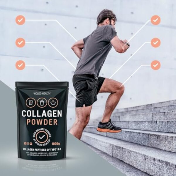 Poudre de collagène de pâturage hydrolysat 1 kg - hydrolysat de protéines soluble dans l'eau & au goût neutre – Image 6