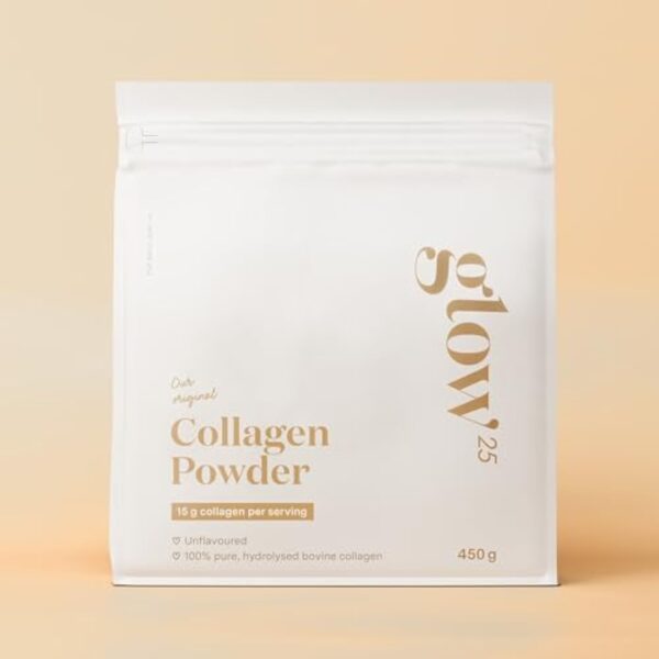 Poudre de collagène Glow25® [450g] - L'original - Collagène premium hydrolisé pur - Peptides de type 1 et 3 - Solubilité parfaite - Collagene naturel – Image 7