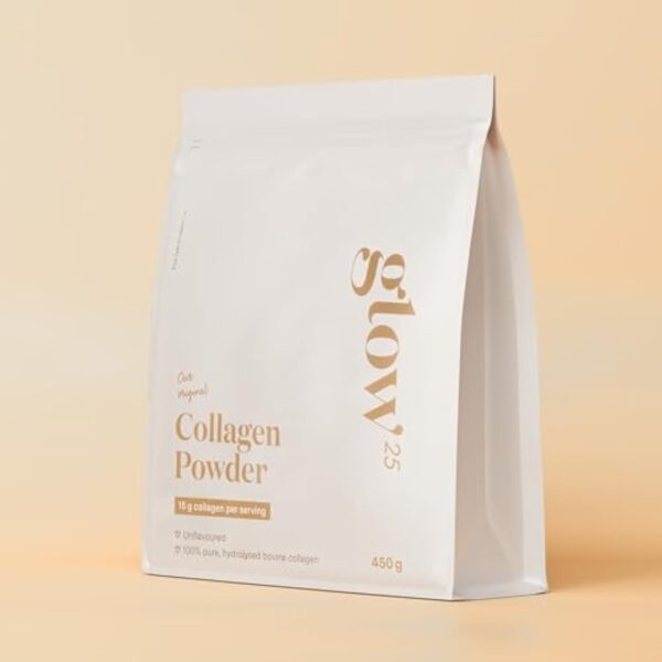 Poudre de collagène Glow25® [450g] - L'original - Collagène premium hydrolisé pur - Peptides de type 1 et 3 - Solubilité parfaite - Collagene naturel – Image 8