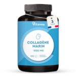 VITAVEA BIEN-ETRE Collagène Marin 1000mg Type 1 et 3-180 comprimés - Peptide de Collagène Marin Hydrolysé, Vitamine C, Sélénium - Peau Hydratée & Articulations Souples - 3 mois - Fabriqué en France