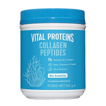 Vital Proteins, Collagène à boire, Complément Alimentaire, Peptides de Collagène Hydrolysés, Non Aromatisé, 567g