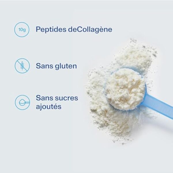 Vital Proteins Creamer Collagen Vanille - Peptides de Collagène - Peau, Ongles, Cheveux - Sans Sucres Ajoutés, Sans Gluten, Saveur Vanille - 10g par portion - Boite de 295g. – Image 3