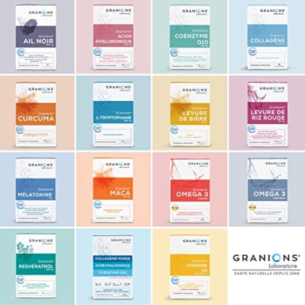 Vitamine D3 GRANIONS | Complément alimentaire vitamines | Vitamine D3 10µg avec Zinc | Défenses immunitaires, capital osseux, vitamine D | Made in France | 2x60 gelules – Image 8