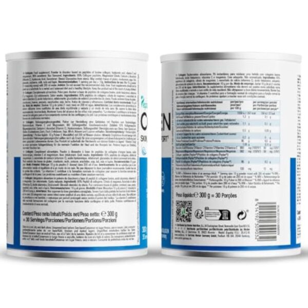 Weider Collagen. Peptide de collagène hydrolisé Peptan . Enrichi d’acide hyaluronique, de magnésium et de vitamine C. Pour la santé des os et des articulations. Sans arôme. 300g – Image 7