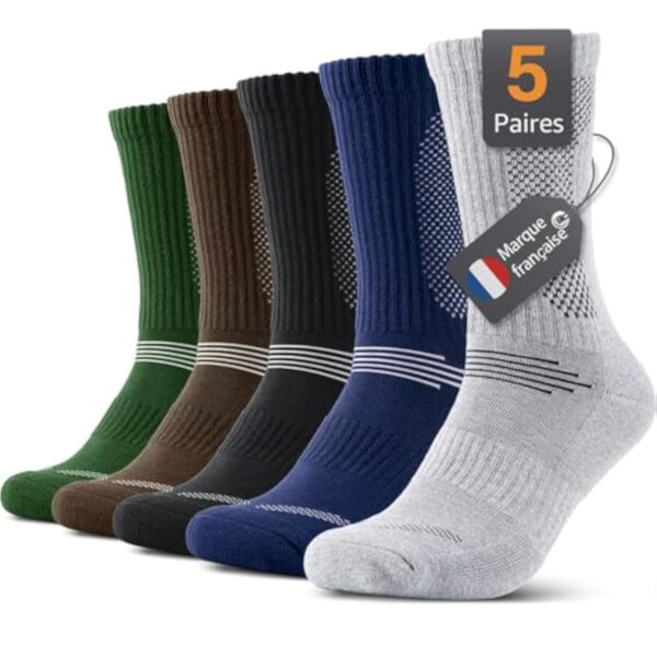 Alaplus Chaussettes Débonnaire Obstétricienne Chaudes Chaussettes Anti Sueur, Chaussettes Coton Amoureux Hibernation, Lot 5 Chaussettes
