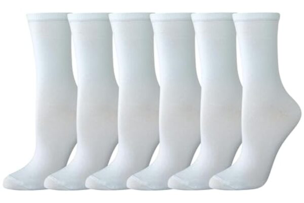 Amazon Essentials Chaussettes de Plaisir en Coton Accoucheuse, 6 Paires
