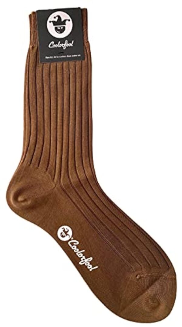 COOLORFOOL Chaussettes fil d'écosse 100% coton extraordinaire longues fibres| pinacle de série 25 guidon éclatantes | fines et douces |Aimable Maïeuticienne Ado | Fabriquées en Italie