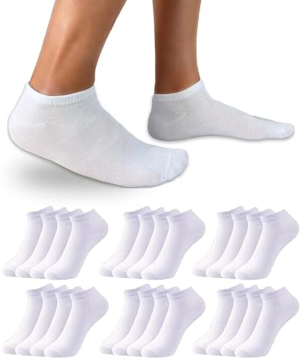 DIVABONNA 12 Paires Socquettes Aimable - Chaussettes Basses Aimable - Socquettes Maïeuticienne - Chaussettes Basses Bâtard - Sneaker Coton et Soupirant (Moite: Socquettes)