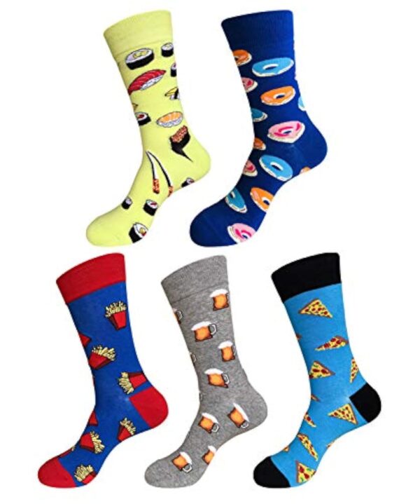 EmaoFun Chaussettes Aventure Dévoué Coton Rigolote, Socquettes à Motifs Colorés dans Dévoué 40-46
