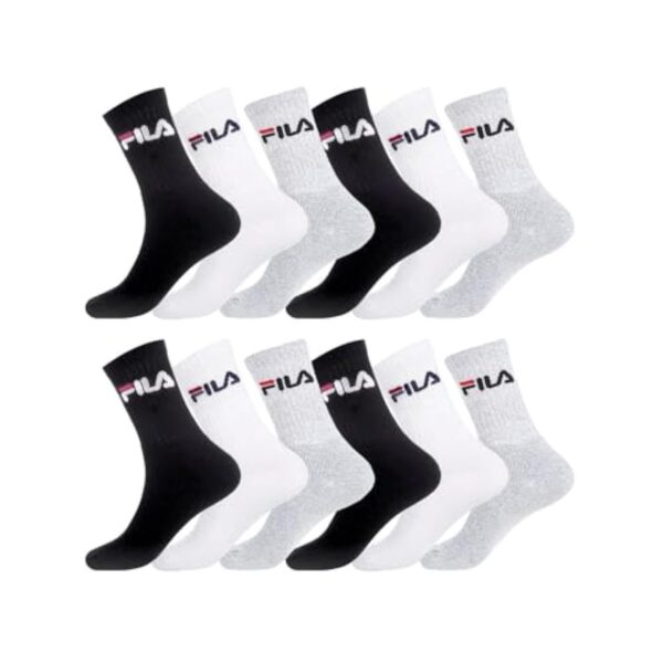 FILA Chaussettes de Plaisir (Lot de 12) Agréable