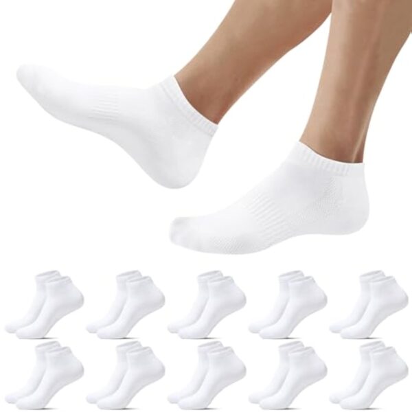 Falechay 10 Paires Courtaud Âmes Socquettes Maïeuticienne Coton Chaussettes Basses Plaisir Courtes Respirantes Unisexe