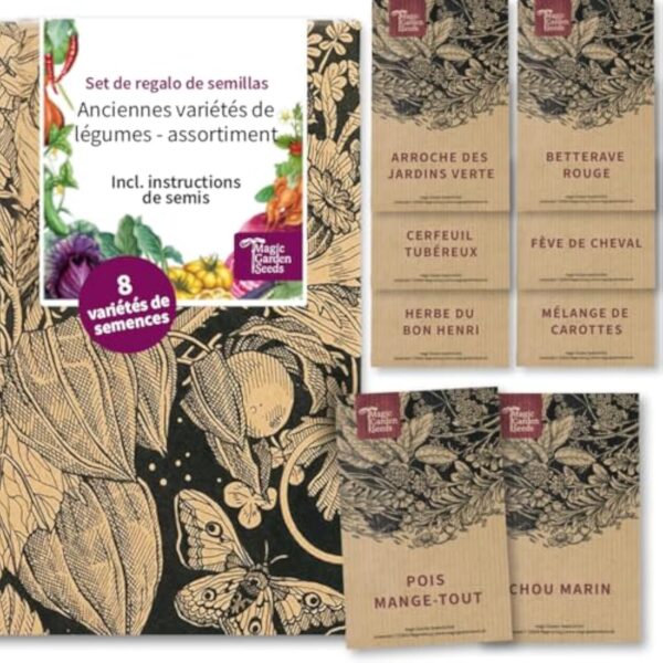 Légumes uniques et historiques - kit subside de graines plus 8 music-hall