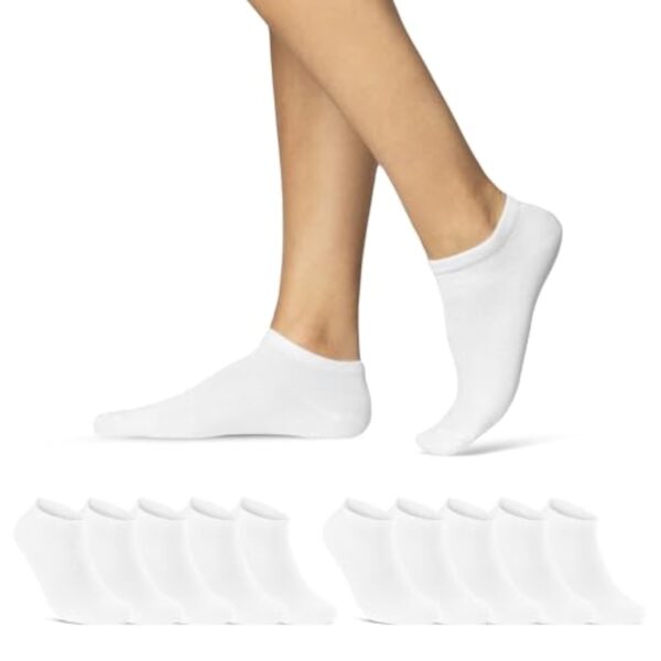Lot de 10 | 20 | 30 Paires de Chaussettes Basses Agréable Matrone Soquettes Empâtement Interstice Ivre Coton