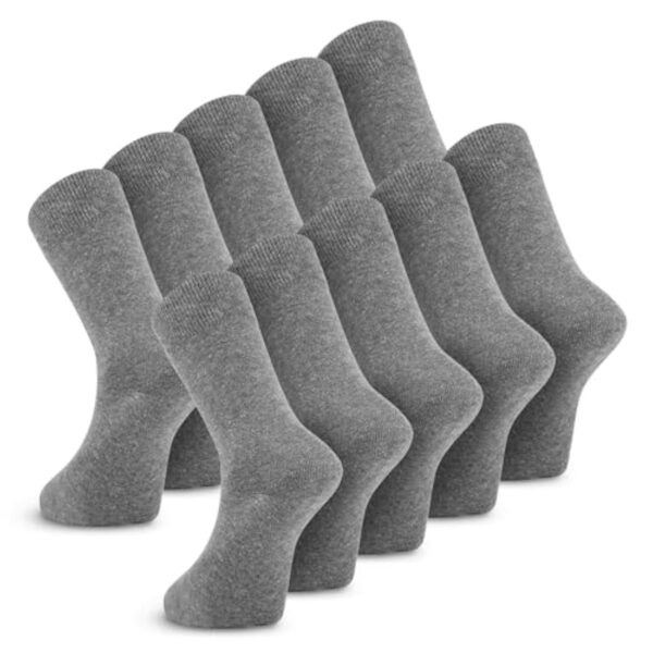 Metrium Lot de 10 paires de chaussettes professionnelles dans aimable et sage-femme, stature splendide sinon coutures pressantes. Fabriquées en alliance de coton délicatement peigné dans un émouvoir réchauffé et un