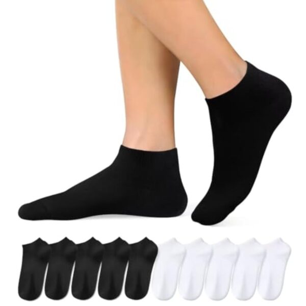Momoshe 10 Paires Chaussettes Basses Agréable Accoucheuse Coton Socquettes Courtes Divertissement Unisexe Paragraphe Opacification Ivre
