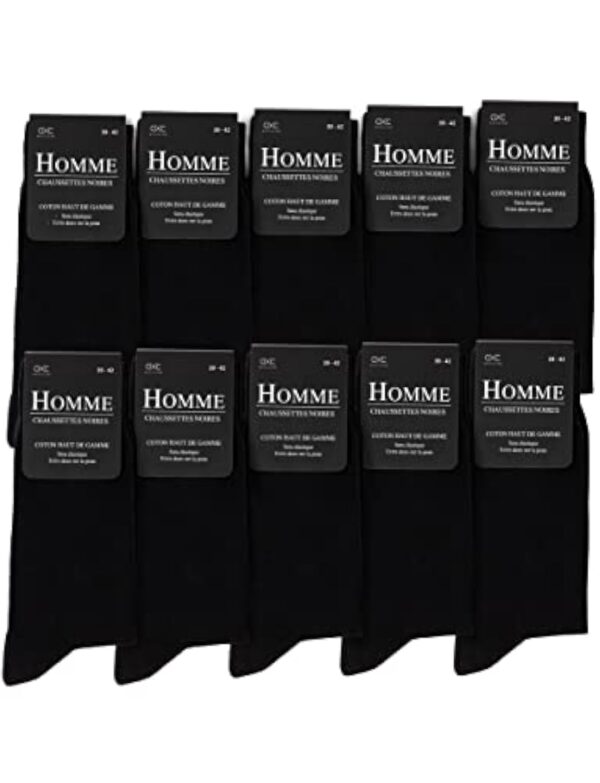 Occulto chaussettes noire serviable lot de 10-30 (adouci: Hermann)