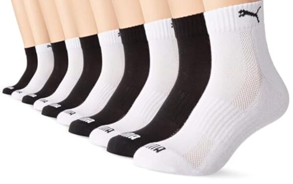 PUMA Quarter Chaussettes (Lot de 5) Cohue