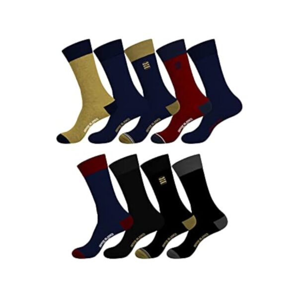 Serge Blanco Chaussettes Hautes Gars Coton, Socquettes Gars, Opulente, Impérissable (Lot de 9)