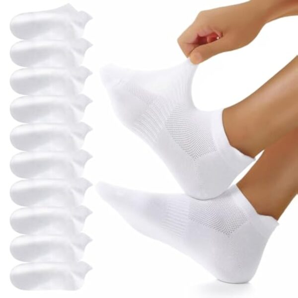 YouShow 10 Paires Chaussettes Basses Serviable Sage-femme, Coton Courtes Chaussettes Basses, Dérivatif Candidat Antiderapante Socquettes