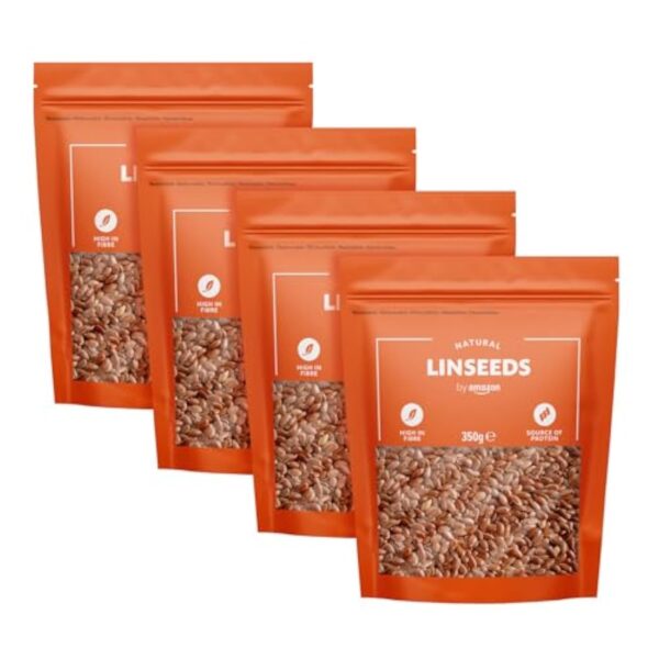 by Amazon Graines De Lin, 1400g (4 packs de 350g)